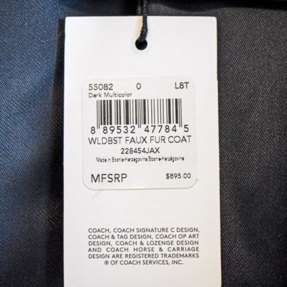 Coach 1941 Collection “WILD BEAST” Faux Fur Coat - Picture 7 of 8